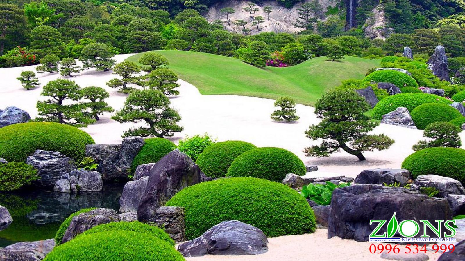 sân vườn biệt thự phong cách Nhật