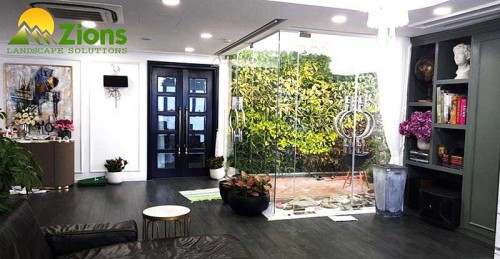 Thi Công Vườn Trên Tường Tại  Chung Cư GoldMark City TNRSky Park 136 Hồ Tùng Mậu