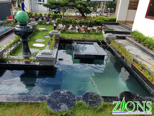 Thi Công Hồ Koi 20m2 Lạng Sơn Tại Công ty TNHH MTV xe điện DK Việt Nhật 