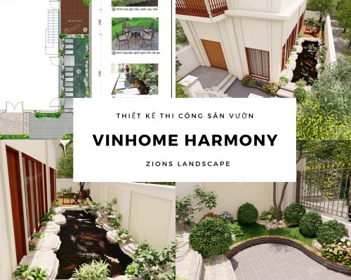 Thiết Kế Thi Công Sân Vườn Biệt Thự Vinhomes The Harmony 