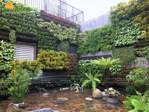 Thiết kế thi công tường cây tại Lê Đức Thọ