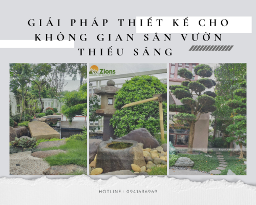 Giải Pháp Thiết Kế Cho Không Gian Sân Vườn Thiếu Sáng 