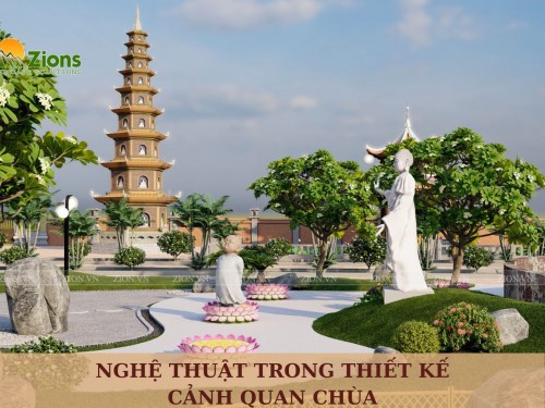 Nghệ thuật trong thiết kế cảnh quan chùa