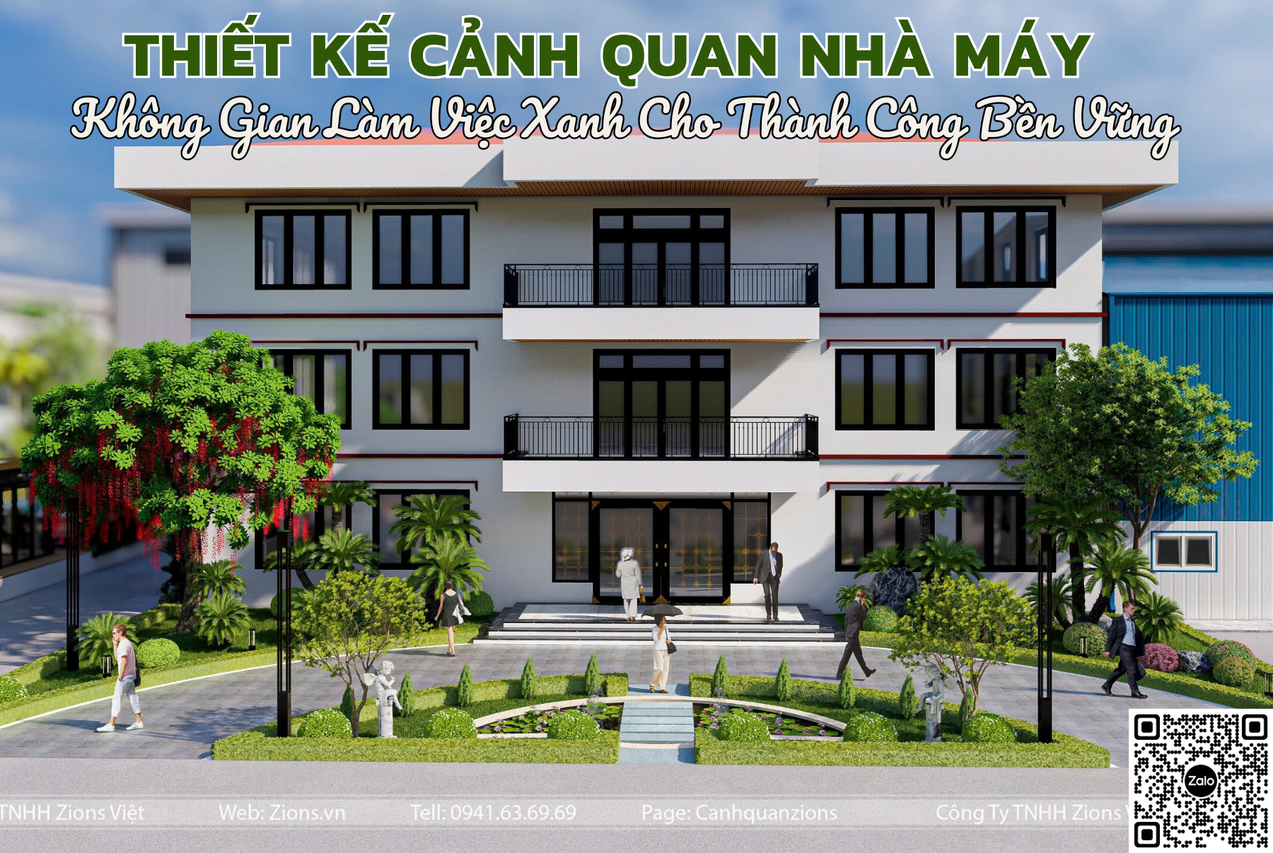 Tôn Vinh Giá Trị Thương Hiệu Qua Thiết Kế Cảnh Quan Nhà Máy 