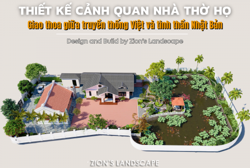 Thiết kế cảnh quan nhà thờ họ: Tôn vinh giá trị cội nguồn và nét đẹp truyền thống