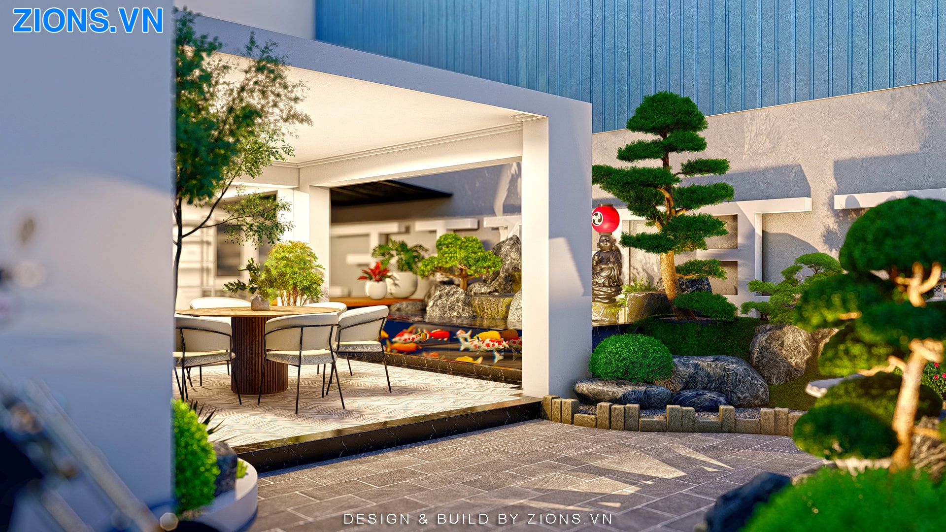 Thiết Kế Sân Vườn Biệt Thự Tại Quảng Ninh