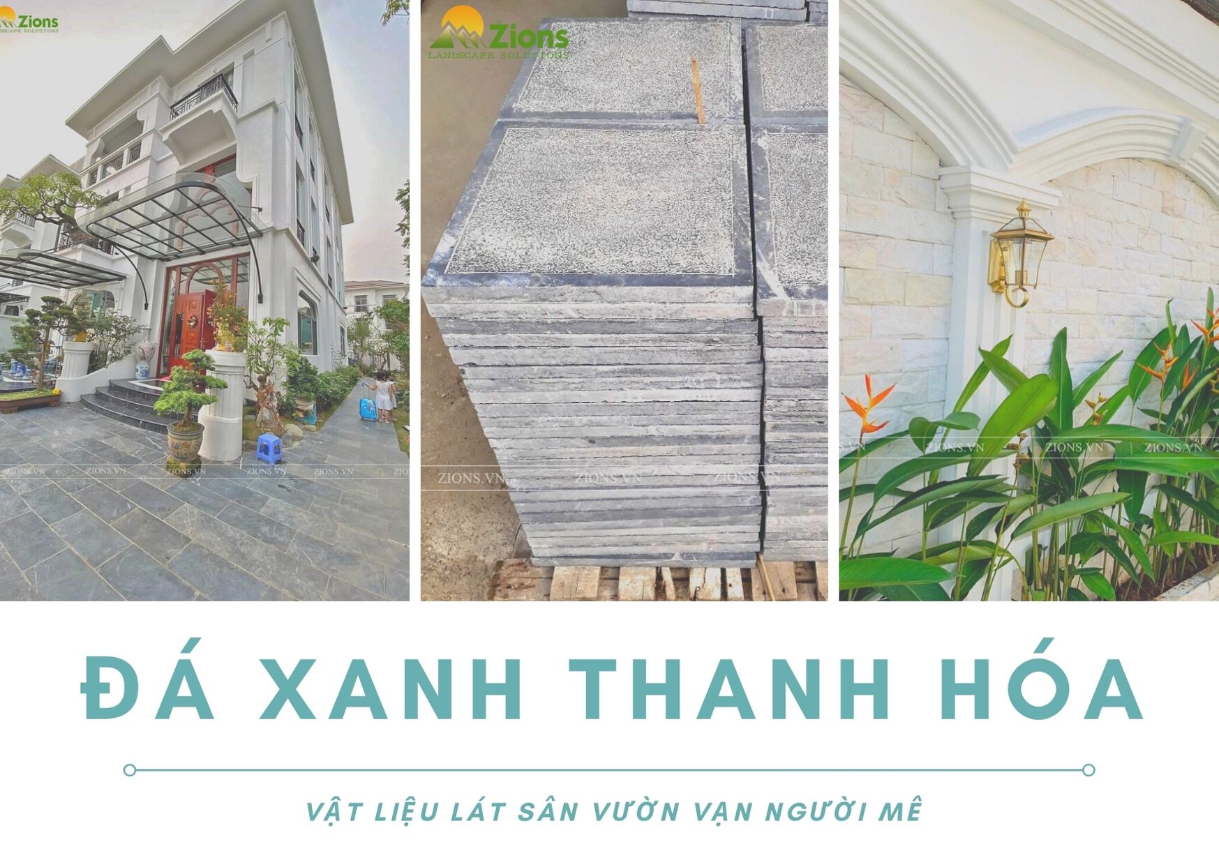 Đá Xanh Thanh Hóa Lát Sân Vườn