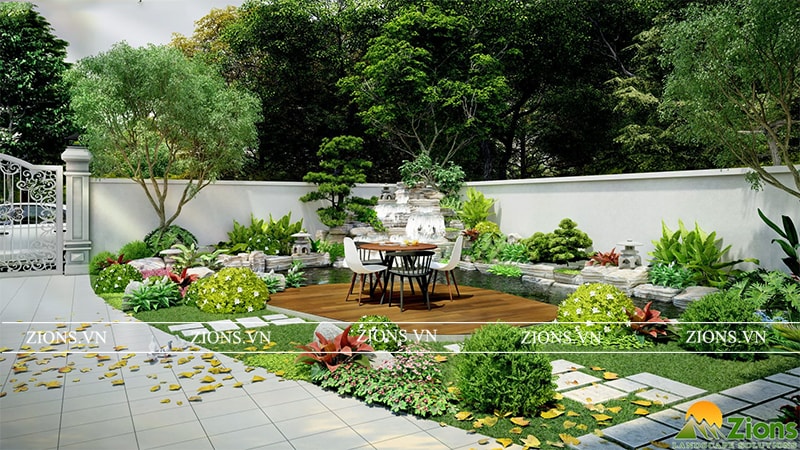 Thiết kế thi công cảnh quan sân vườn Ninh Bình