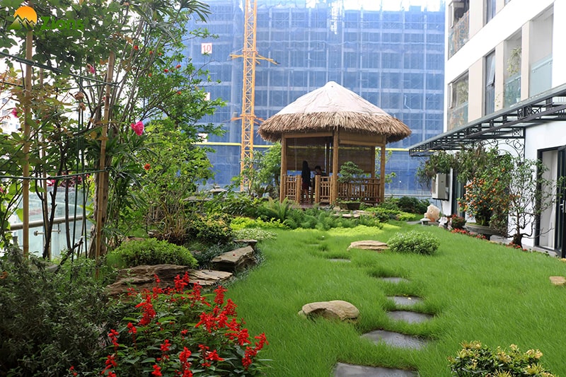 Thi công vườn trên mái tại Centerpoint Hà Nội