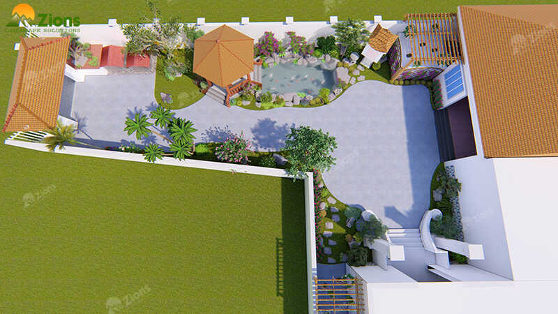 Thiết kế sân vườn Quận Hà Đông