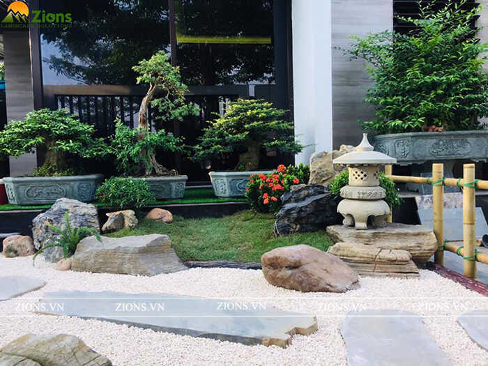 Vật liệu đá trong thiết kế cảnh quan sân vườn