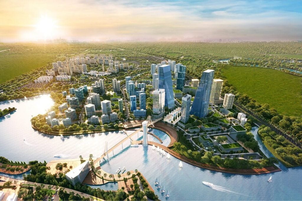 thiết kế sân vườn biệt thự khu đô thị zeitgeist city