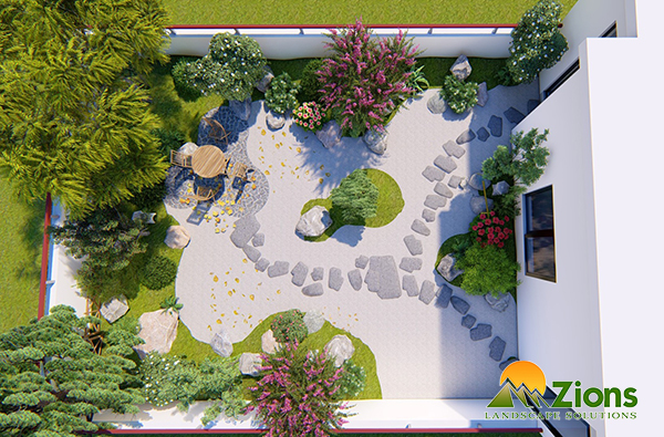 Vườn trên mái - thiết kế bởi zion's