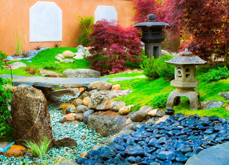 Thi công tiểu cảnh sân vườn Nhật