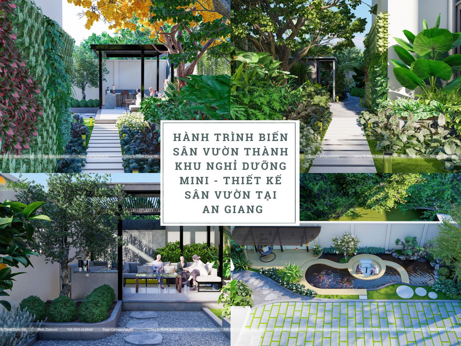 Thiết kế sân vườn tại An Giang