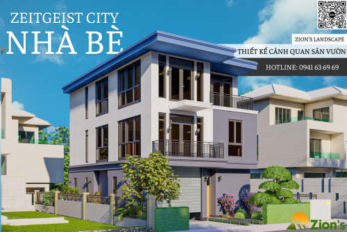 Thiết kế thi công sân vườn trọn gói tại khu đô thị Zeitgeist City, Nhà Bè