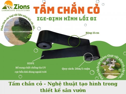 Tấm chắn cỏ - Nghệ thuật tạo hình trong thiết kế sân vườn