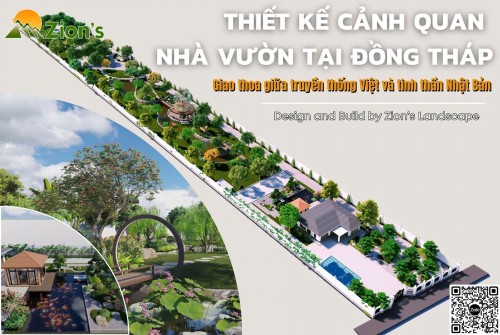 Thiết kế cảnh quan nhà vườn 9000m2 tại Đồng Tháp