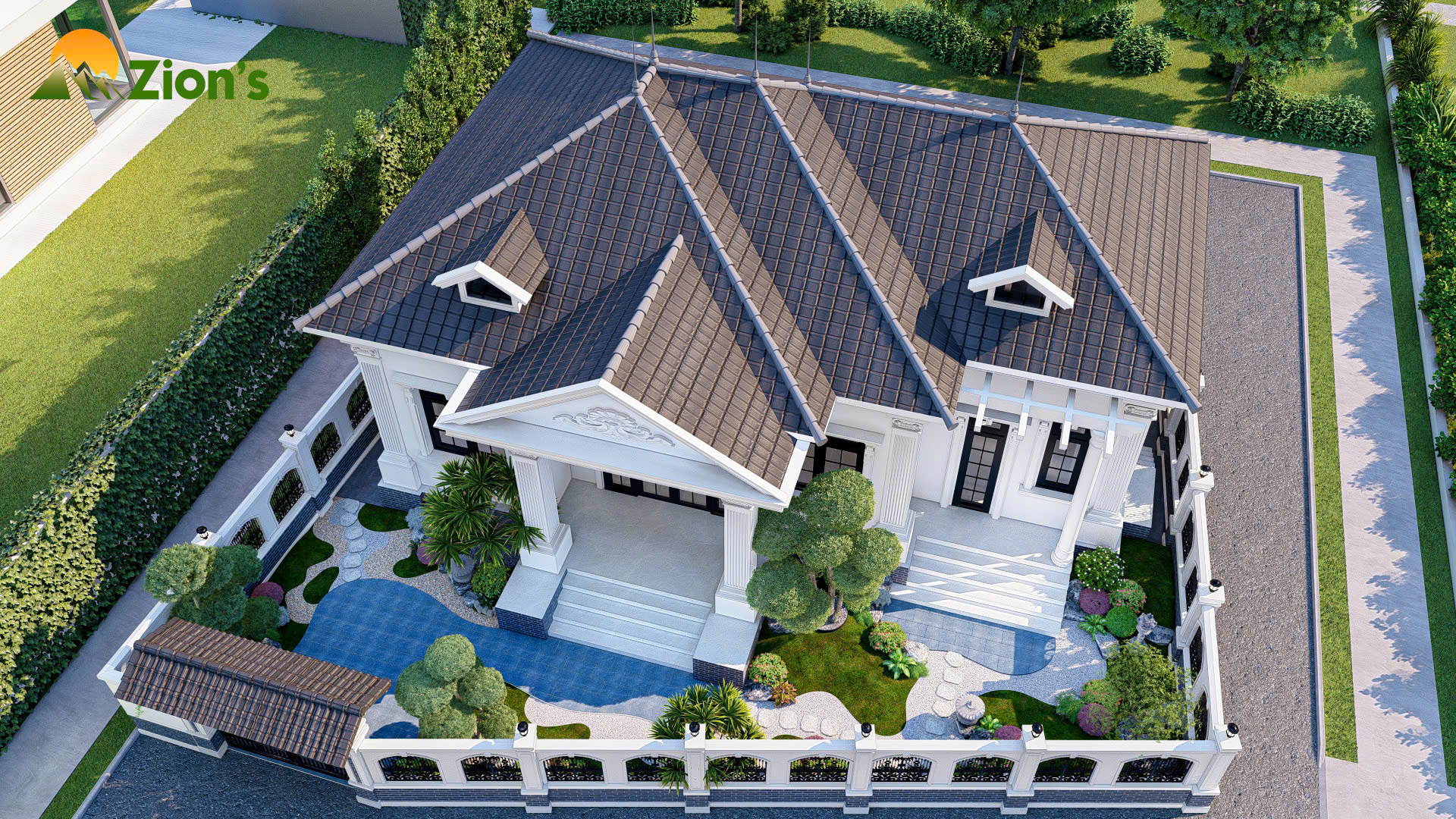 Thiết kế thi công sân vườn tại Diễn Châu, Nghệ An
