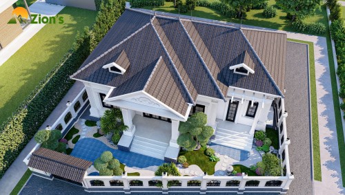 Thiết kế thi công sân vườn tại Diễn Châu, Nghệ An