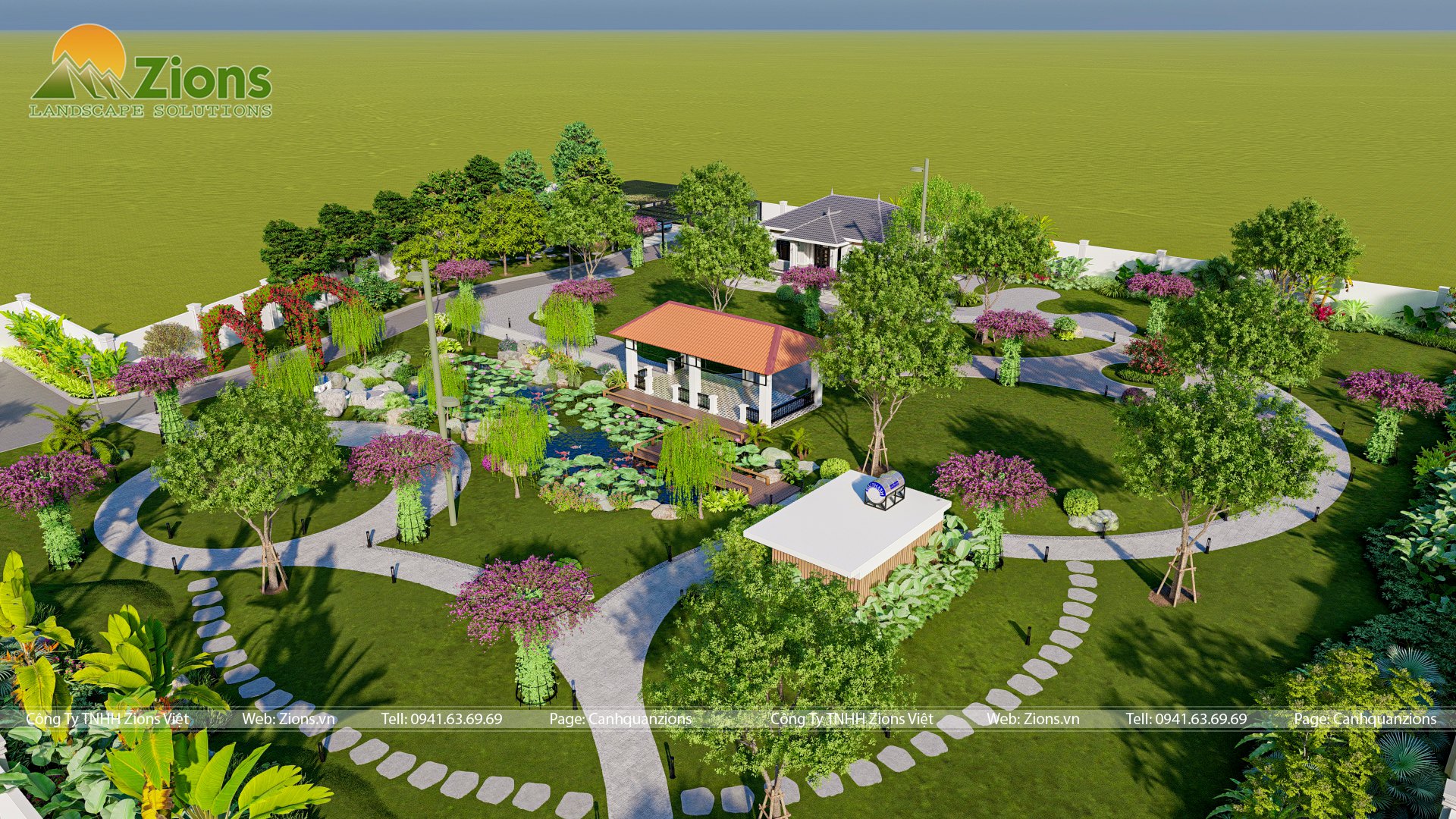 Thiết kế nhà vườn nghỉ dưỡng Cà Mau