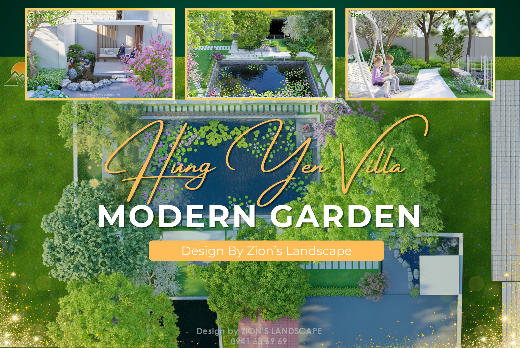 Thiết kế sân vườn hiện đại tại Hưng Yên